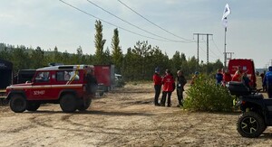 Służby i pojazdy biorące udział w szkoleniu.