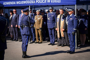 Meldunek składany Komendantowi Wojewódzkiemu Policji w Łodzi.