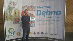 policjant przebiegł maraton