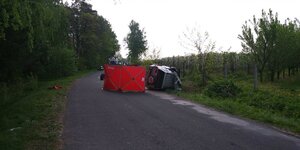 służby na miejscu wypadku