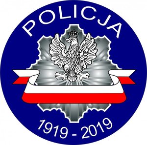 Logo 100-lecia policji.