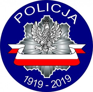 Logo 100-lecia policji.