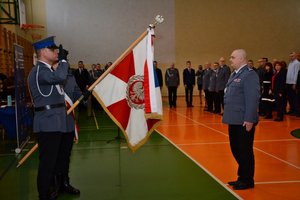 Uroczyste ślubowanie nowo przyjętych policjantów.