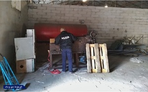 miejsce zabezpieczenia nielegalnych papierosów.