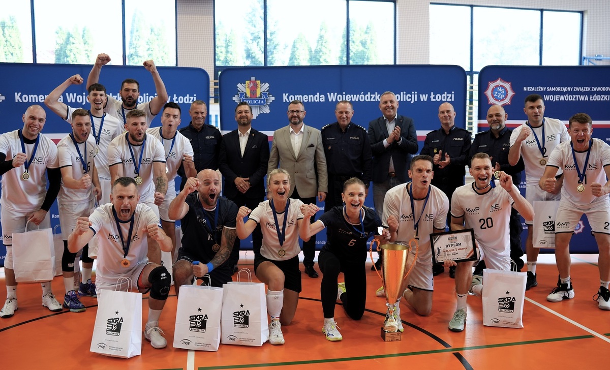 Siatkarskie emocje w Warcie. Znamy zwycięzców III Mistrzostw Polski Policji w Piłce Siatkowej