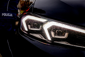 Światła radiowozu.