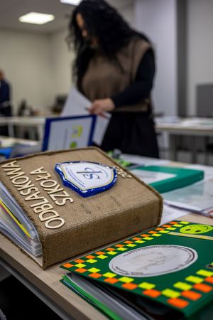 zbliżenie na jedną z prac konkursowych.