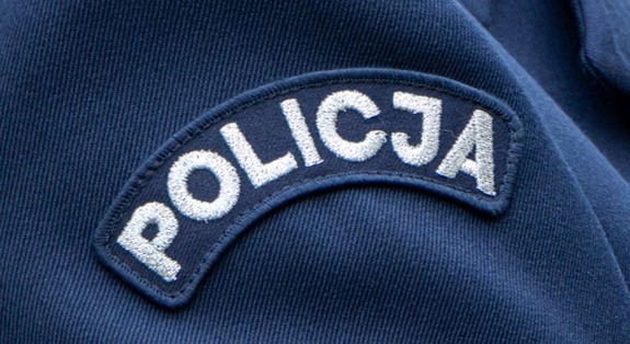 Napis Policja.