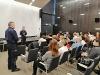 Spotkanie profilaktyczne z seniorami w Mediatece