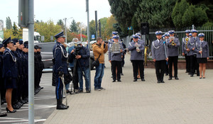 Uroczystość odsłonięcia tablicy upamiętniającej funkcjonariuszy Policji Państwowej II RP - ofiar sowieckich i niemieckich represji.