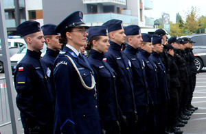 Uroczystość odsłonięcia tablicy upamiętniającej funkcjonariuszy Policji Państwowej II RP - ofiar sowieckich i niemieckich represji.