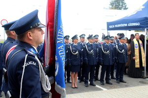 Uroczystość odsłonięcia tablicy upamiętniającej funkcjonariuszy Policji Państwowej II RP - ofiar sowieckich i niemieckich represji.