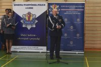 przemowa Komendanta Wojewódzkiego Policji w Łodzi