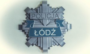 Logo Komendy Miejskiej Policji w Łodzi.