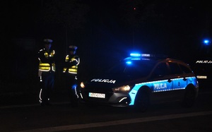 Policjanci ruchu drogowego.