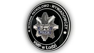 Logo Wydziału Patrolowo - Wywiadowczego - Komendy Miejskiej Policji w Łodzi.
