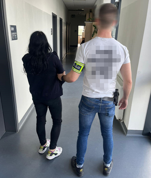 Zatrzymana prowadzona przez śródmiejskiego policjanta.