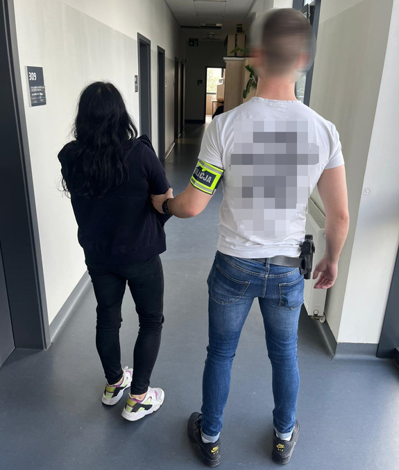 Zatrzymana prowadzona przez śródmiejskiego policjanta.