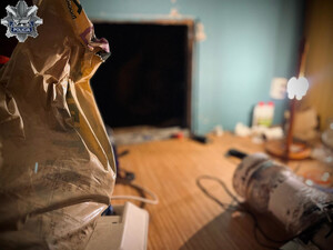 Wejście do zamaskowanego pomieszczenia.