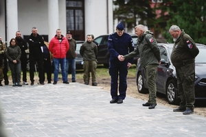 Zarząd Związku i Komendant podczas oficjalnego rozpoczęcia szkolenia.