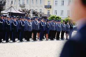 Pododdział policjantów.