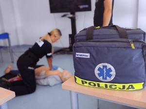 Policjanci podczas szkolenia.