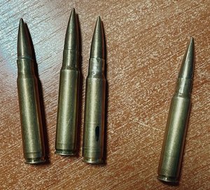 Zabezpieczona amunicja znaleziona przy mężczyźnie.