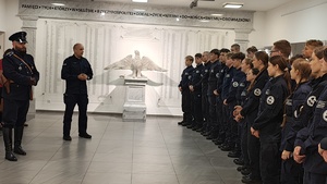 Wizyta klas mundurowych w Komendzie Głównej Policji w Warszawie.