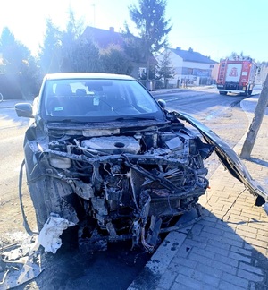 Miejsce zdarzenia drogowego.