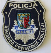 Emblemat pabianickiej policji.