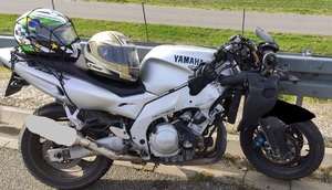motocykl yamaha, którym uciekał zatrzymany