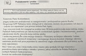 Treść nadesłanego maila.