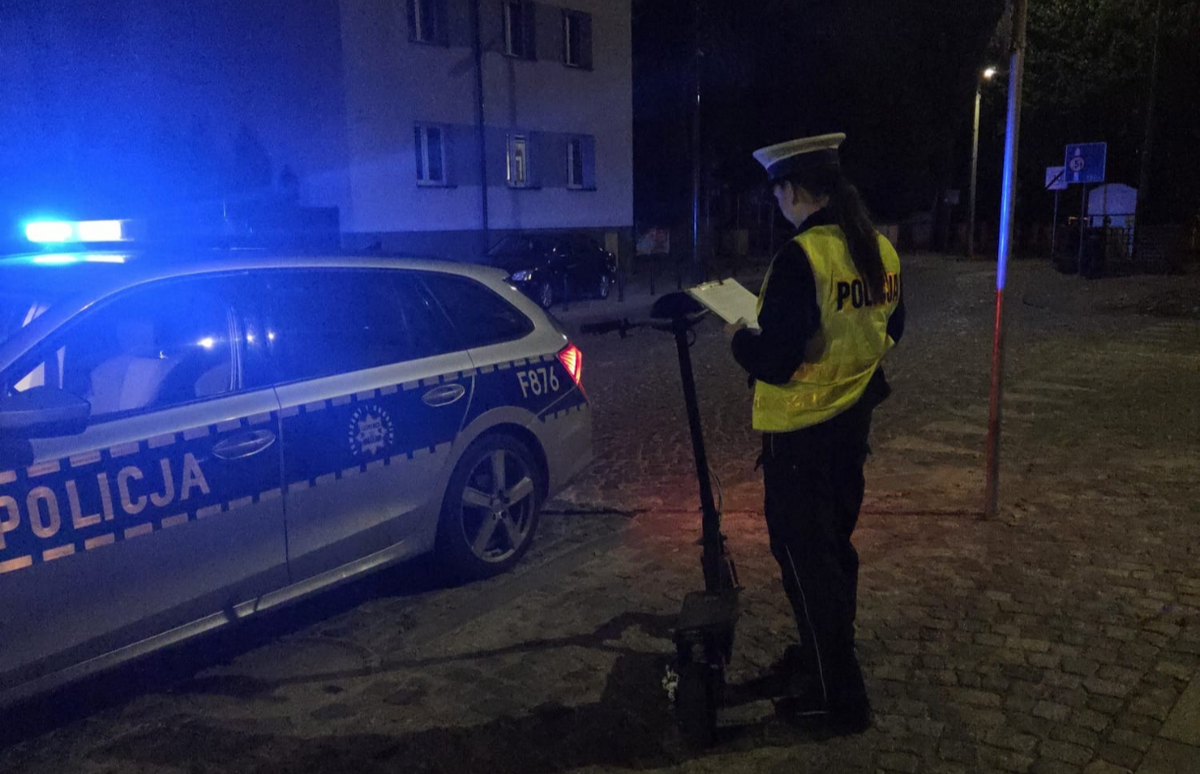 Chwila nieuwagi i złamana ręka. Niebezpieczna jazda hulajnogą elektryczną w Pabianicach