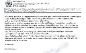 Treść podziękowań.