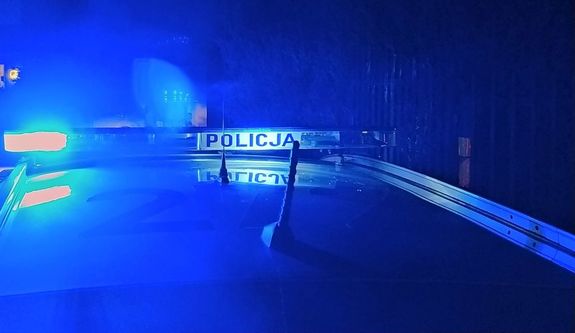 Policyjny radiowóz.