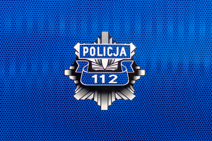 Gwiazda policyjna i numer alarmowy 112.