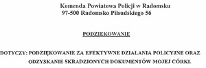 Podziękowania.