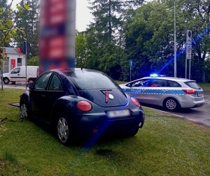 Pojazd uczestniczący w zdarzeniu drogowym.