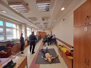 Wizyta uczniów Zespołu Szkół na r 1 w Wieluniu w Ośrodku Szkolenia Policji w Łodzi z/s Sieradzu.