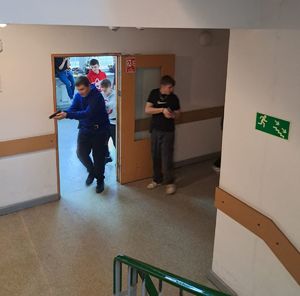 Wizyta uczniów Zespołu Szkół na r 1 w Wieluniu w Ośrodku Szkolenia Policji w Łodzi z/s Sieradzu.