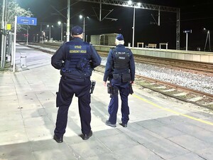 Wspólne działania Policji i Straży Ochrony Kolei.