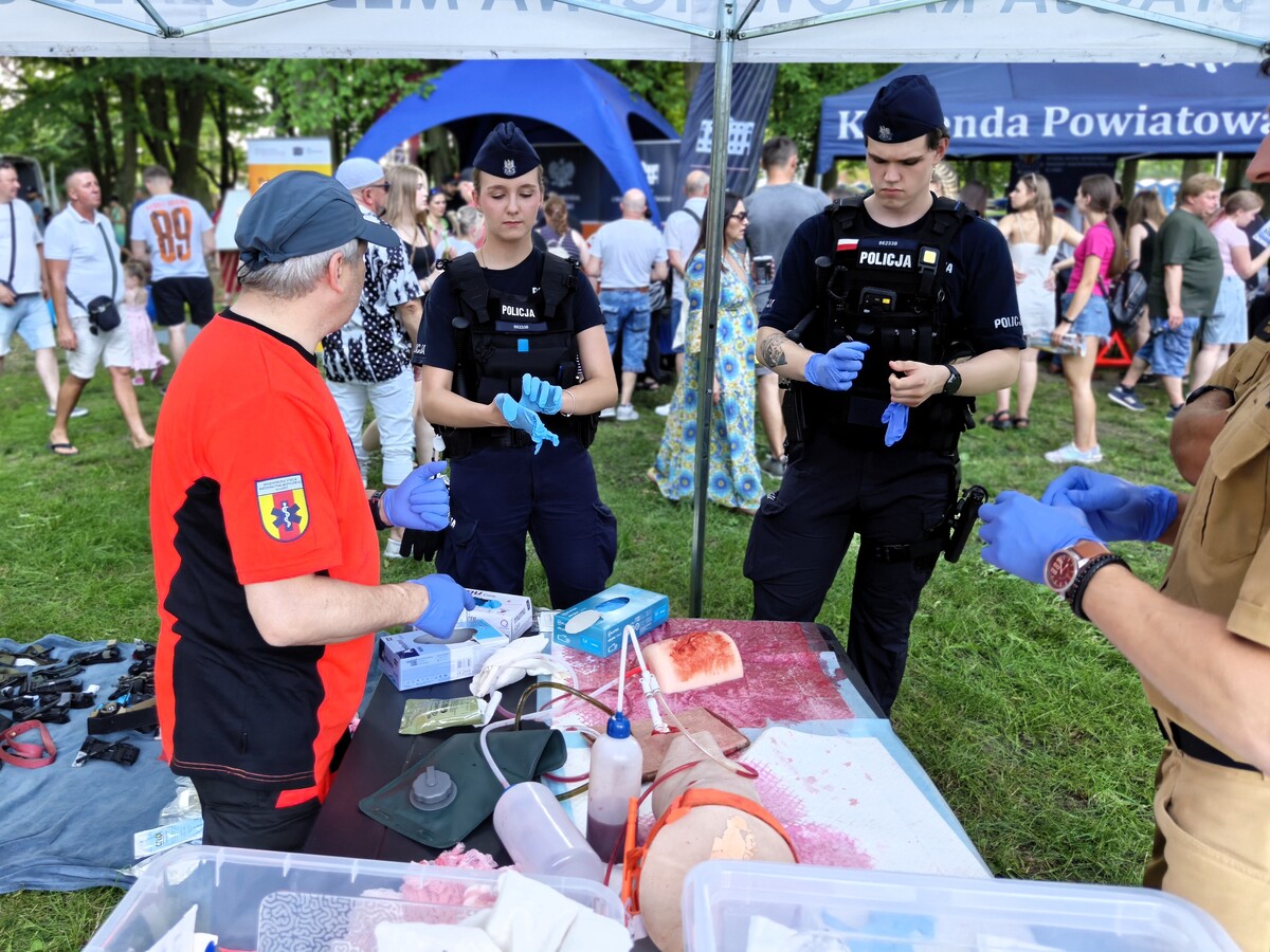 Policjanci z Łasku w Krajowym Treningu Pierwszej Pomocy
