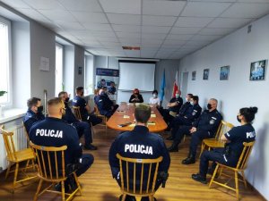 doskonalenie zawodowe w Komendzie Powiatowej Policji w Łowiczu.
