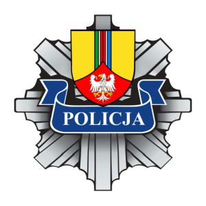 odznaka policji łowickiej.