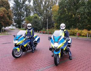 nowe motocykle dla łowickiej policji.