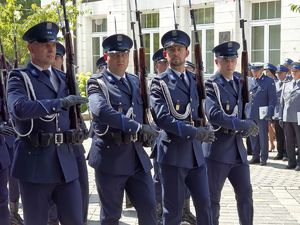 Defilada Kompanii Reprezentacyjnej Garnizonu Łódzkiego.