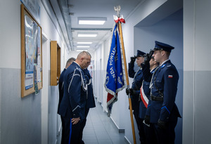 uroczysta zbiórka z okazji objęcia stanowiska przez komendanta.