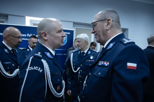uroczysta zbiórka z okazji zdania i objęcia stanowiska Komendanta Powiatowego Policji.