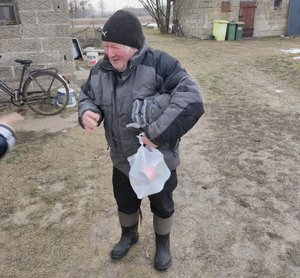 Zadowolony mężczyzna.