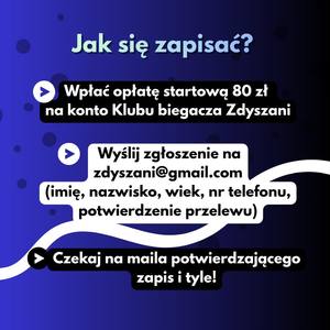 Plakaty promujące bieg.